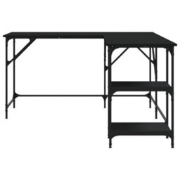 Berkfield Desk Black 139X139X75 Cm Engineered Wood - thumbnail 5
