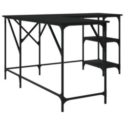 Berkfield Desk Black 139X139X75 Cm Engineered Wood - thumbnail 6