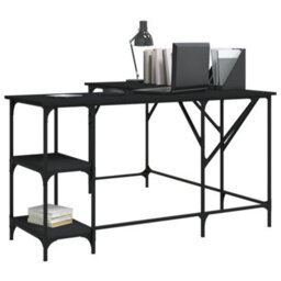 Berkfield Desk Black 139X139X75 Cm Engineered Wood - thumbnail 3