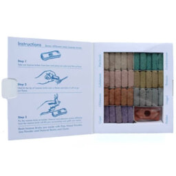Incense Smudge Bricks And Burner Display Set Of 70 Wild West - thumbnail 1