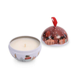 Heart and Home Christmas Tin Soy Candle - Christmas Magic Fragrance - 20 Hours Burn - thumbnail 3