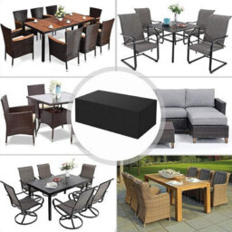Outdoor Garden Furniture Cover, Dining Table, Patio Chairs, Waterproof, Windproof, Uv-Resistant, For Sofa, Rectangular - thumbnail 4