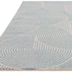 Furniturebox Uk Swirl Blue Rug 120X170 - thumbnail 4