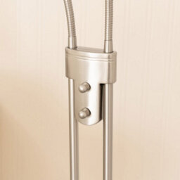 Valuelights Beata Brushed Chrome Integrated Led 2 Way Floor Lamp - thumbnail 4
