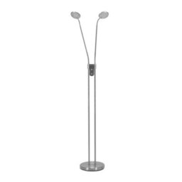 Valuelights Beata Brushed Chrome Integrated Led 2 Way Floor Lamp - thumbnail 2