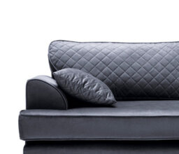 Abakus Direct Ferguson Corner Sofa Dark Grey Velvet - thumbnail 6