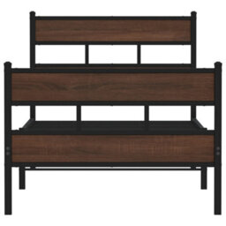 Berkfield Bed Frame Without Mattress With Headboard And Footboard 100X190 Cm - thumbnail 4