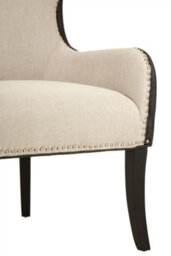Orsina Doucet Chair, Easy To Assemble Outdoor Chair, Adjustable Large Chair, Armrest Velvet Dining Armchair - thumbnail 7