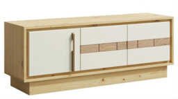 Arte Contemporary Tv Cabinet H49 X W130 X D37Cm - Cable Management And Ample Storage - thumbnail 1