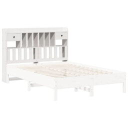 Berkfield Headboard With Storage White 160 Cm Solid Wood Pine - thumbnail 7