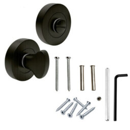 UAP Limited Uap Falcon Internal Door Handles Pair With Complete Bathroom Pack In Metal Grey - thumbnail 9