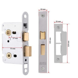 UAP Limited Uap Falcon Internal Door Handles Pair With Complete Bathroom Pack In Metal Grey - thumbnail 8
