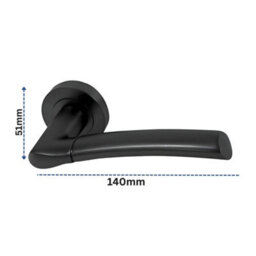 UAP Limited Uap Falcon Internal Door Handles Pair With Complete Bathroom Pack In Metal Grey - thumbnail 4