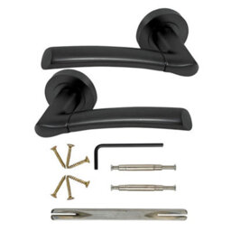 UAP Limited Uap Falcon Internal Door Handles Pair With Complete Bathroom Pack In Metal Grey - thumbnail 3