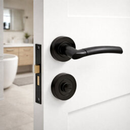 UAP Limited Uap Falcon Internal Door Handles Pair With Complete Bathroom Pack In Metal Grey - thumbnail 2