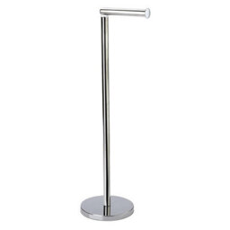 Toilet Paper Holder & Store - Freestanding Stainless Steel Bathroom Loo Roll Stand - Holds 4 Rolls, H67Cm X 15Cm Diameter - thumbnail 4