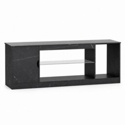 Marble Tv Stand With Glass Shelf 55 - thumbnail 1