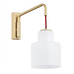 Luminosa Lighting Luminosa Diuna Dome Wall Lamp Opal, Gold, Red - thumbnail 2