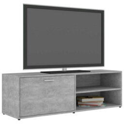 Berkfield Tv Cabinet Concrete Grey 120X34X37 Cm Engineered Wood - thumbnail 3