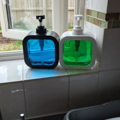 2Pcs 500Ml Refillable Bathroom Soap Dispensers, Portable Pump Bottles For Shampoo And Shower Gel - image 1