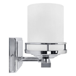 Long Life Lamps Company Modern Indoor Double Frosted Glass Sconce Chrome Ip44 Wall Light H3101 With Led G9 Warm White - thumbnail 3