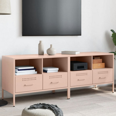 Berkfield Tv Cabinets 2 Pcs Pink 68X39X50.5 Cm Steel - image 1