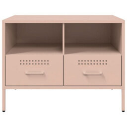 Berkfield Tv Cabinets 2 Pcs Pink 68X39X50.5 Cm Steel - thumbnail 7