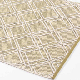 Dibor Grassington 100% Pet Olive Diamond Floor Rug 170 X 120Cm - thumbnail 5