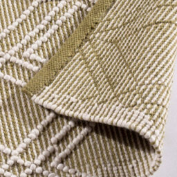 Dibor Grassington 100% Pet Olive Diamond Floor Rug 170 X 120Cm - thumbnail 3
