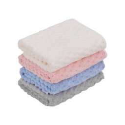 Living And Home 4 Pack Multicolor Coral Fleece Bath Towel Set Highly Absorbent Soft Polyester Household Bathroom Towels - thumbnail 4