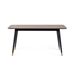 Oakham Premium Findlay 90Cm Rectangular Dining Table - Walnut & Black - thumbnail 7
