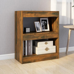 Berkfield Book Cabinet/room Divider Smoked Oak 60X30X72 Cm - thumbnail 3