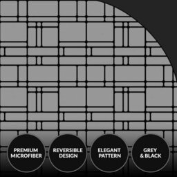 Pamposh 4 Pcs King Size Duvet Cover Sets With Matching Black King Size Fitted Sheets Premium Microfibre Reversible Bedding Set - thumbnail 7