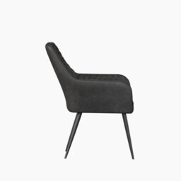 More4Homes Ella Technology Fabric Dining Chair Set Of 6 Grey - thumbnail 4