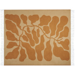 Beliani Blanket Bangre 130 X 170 Cm Orange - thumbnail 4