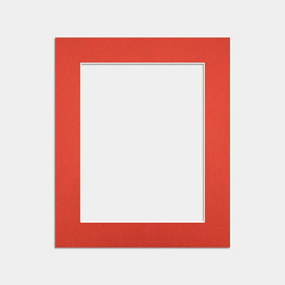 Ak Frames 12X10 Poppy Red Picture Mounts To Fit 9X7 Aperture Size - Mount Board Only (No Frame Included) - image 1