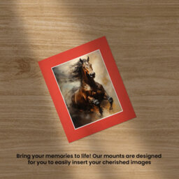 Ak Frames 12X10 Poppy Red Picture Mounts To Fit 9X7 Aperture Size - Mount Board Only (No Frame Included) - thumbnail 5