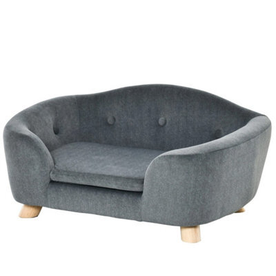 Grey Dog Sofa Bed Soft Cushion For Xs Size Small Dogs - image 1