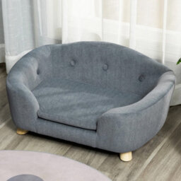 Grey Dog Sofa Bed Soft Cushion For Xs Size Small Dogs - thumbnail 5