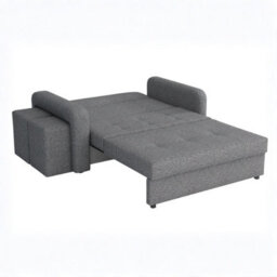 Viva Home Ii Sofa Bed Sleeping Function Two Ottomans 158 Cm Chipboard Metal Legs Living Room Brown Left - thumbnail 3