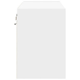 Berkfield Tv Wall Cabinet With Led Lights White 80X31X45 Cm - thumbnail 7