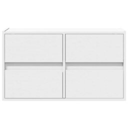 Berkfield Tv Wall Cabinet With Led Lights White 80X31X45 Cm - thumbnail 6