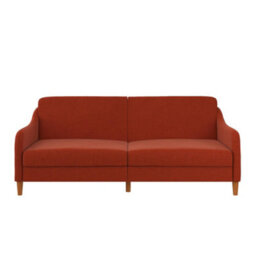 Dorel Jasper Coil 3-Seater Sofa Bed In Orange Fabric - thumbnail 7