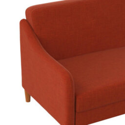 Dorel Jasper Coil 3-Seater Sofa Bed In Orange Fabric - thumbnail 3