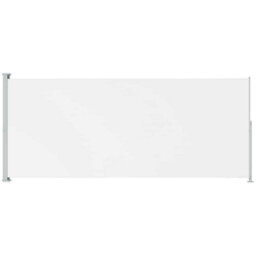 Walplus Patio Retractable Side Awning Garden Sun Shade Canopy Gazebo For Back Door, Porch, Patio 220X500 Cm Cream - thumbnail 2