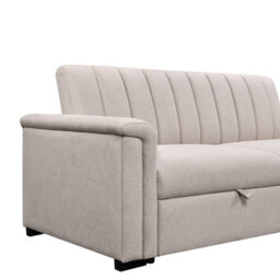 Dorel Home Charlotte 3 Seater Sofa Bed With Fabric Cover In Natural - thumbnail 8