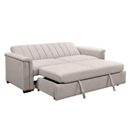 Dorel Home Charlotte 3 Seater Sofa Bed With Fabric Cover In Natural - thumbnail 5