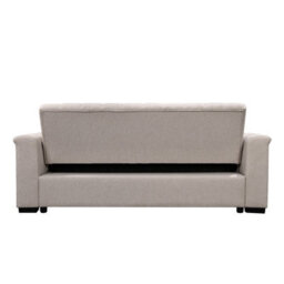 Dorel Home Charlotte 3 Seater Sofa Bed With Fabric Cover In Natural - thumbnail 7