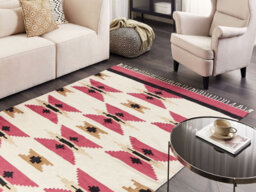 Beliani Rug Garni Multicolour 160 X 230 Cm Cotton Kilim - thumbnail 2