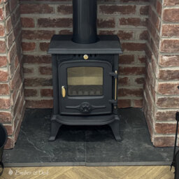 Crytec Ca001 4.5Kw  Defra Approved Multi-Fuel Wood Stove Log Burner Cast Iron